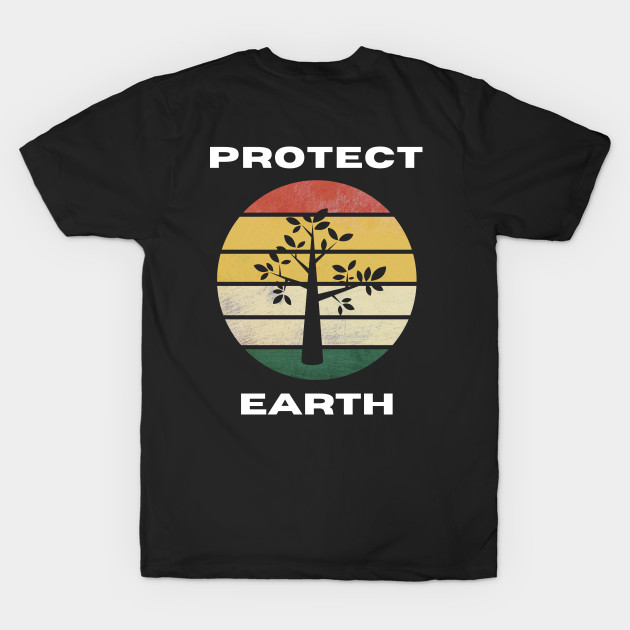 Protect Earth Environmental Awareness Universe World Shirt Ocean Sea Fish Planet Earth Green Greta Thunberg Cute Funny Mother Earth Climate Change SOS Help Pollution Nature Ozone Inspirational Cute Funny Gift Idea by EpsilonEridani